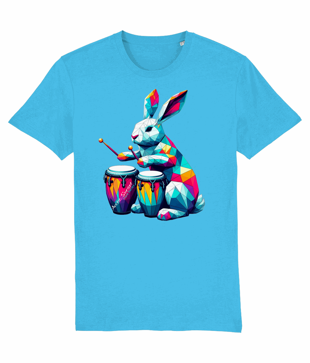 Arctic Hare Drums Organic T Shirt Arctic Sunset