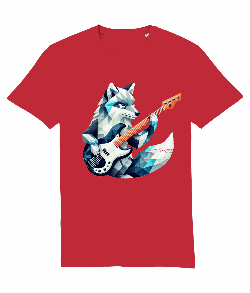 Arctic Fox Blue Bass Organic Cotton T Shirt Arctic Sunset