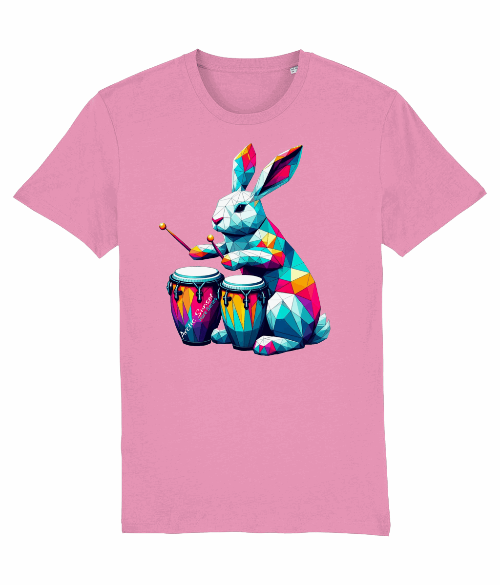 Arctic Hare Drums Organic T Shirt Arctic Sunset