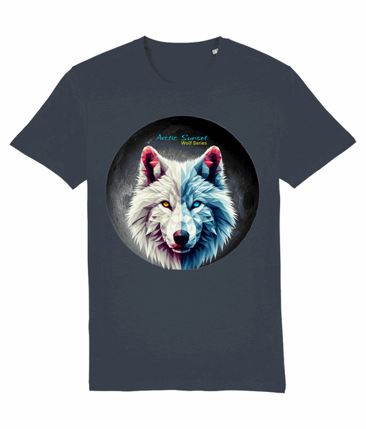 Arctic Wolf Moon Organic T Shirt Arctic Sunset