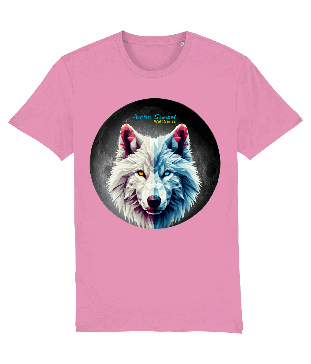 Arctic Wolf Moon Organic T Shirt Arctic Sunset