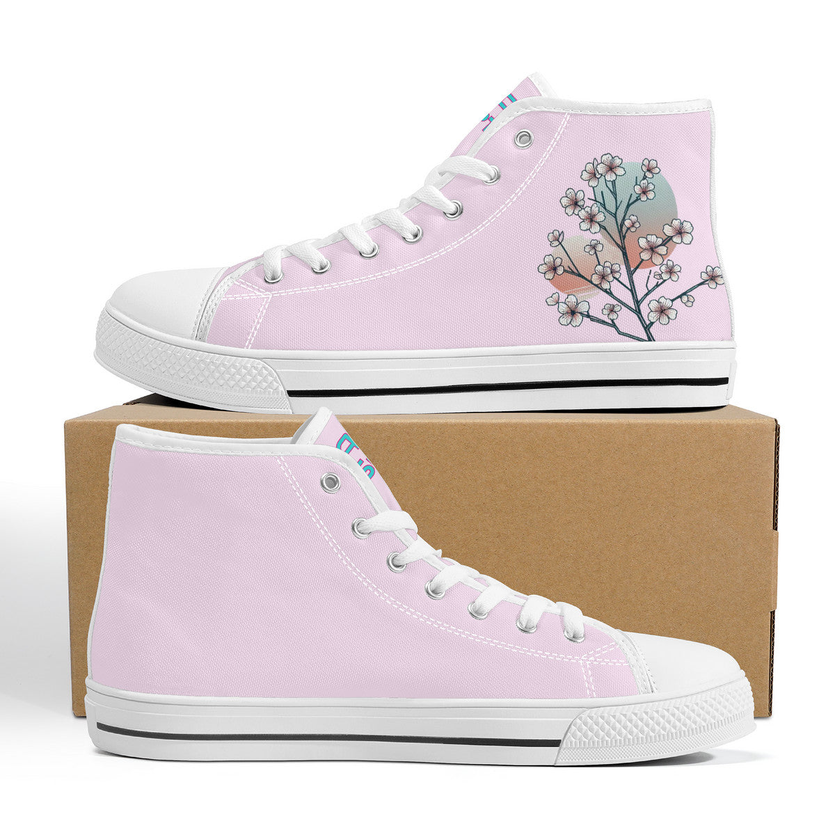 Arctic Sunset Sekura Canvas Hi-Top Shoes