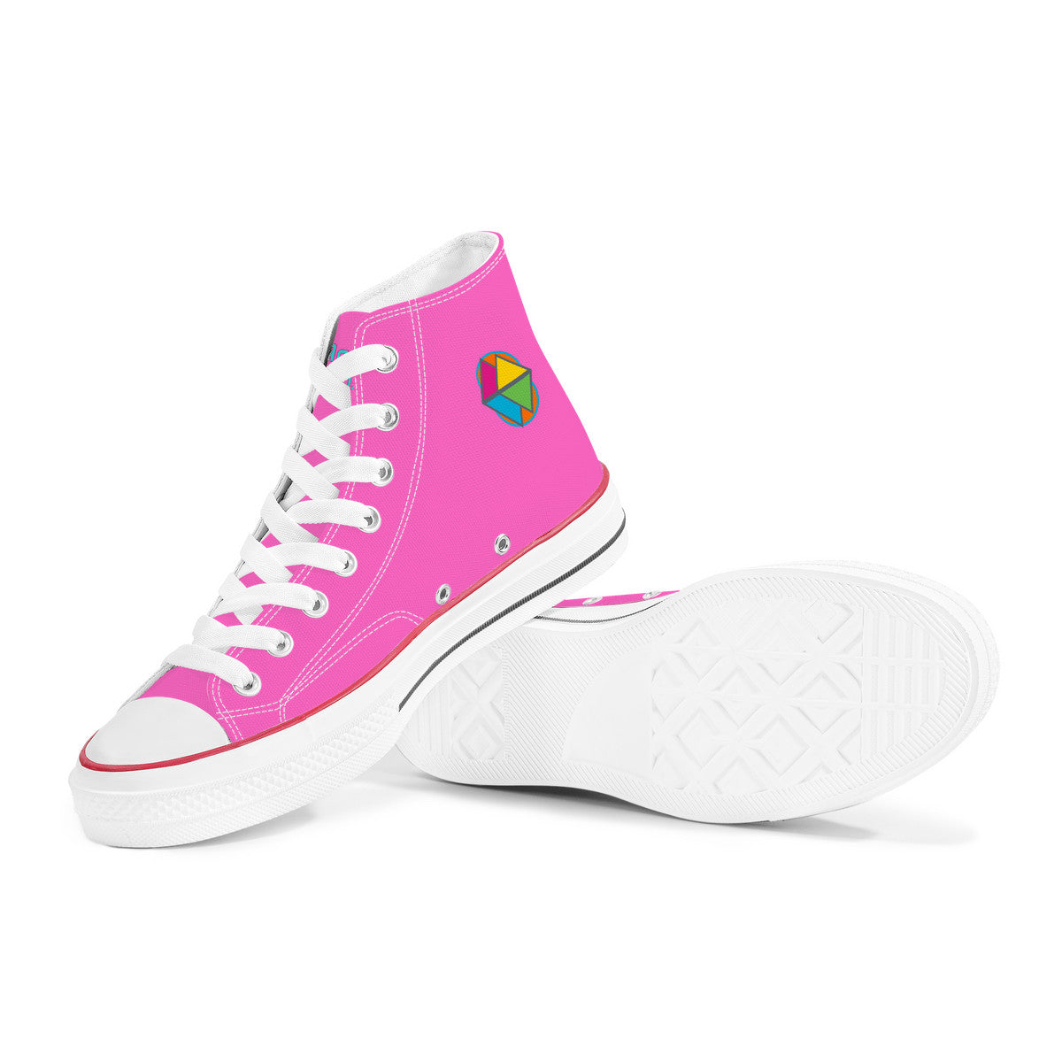 Arctic Sunset Freestyler Hi Top Canvas Shoe