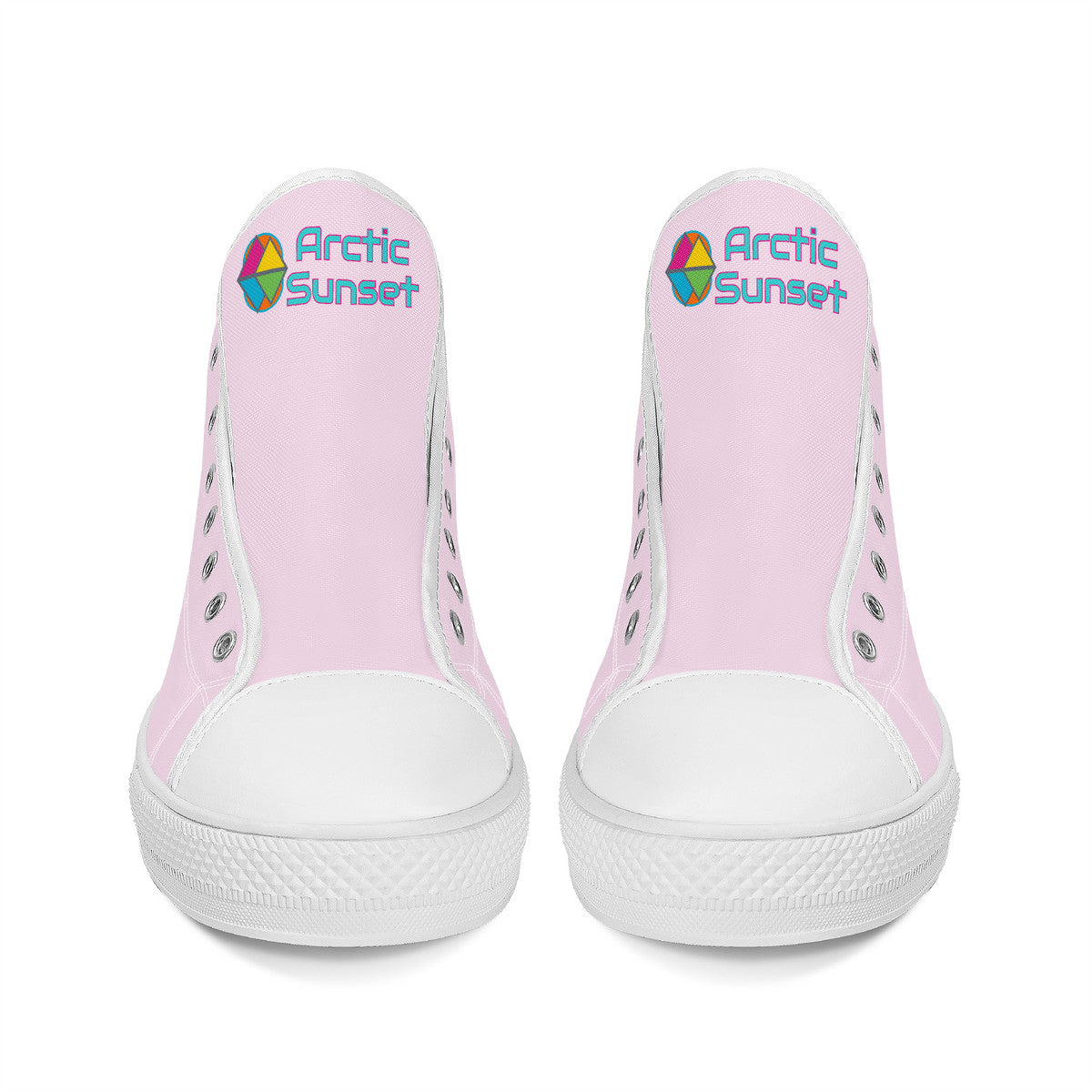 Freestyler Sakura Canvas Hi Top Shoes - Baby Pink