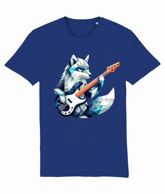 Arctic Fox Blue Bass Organic Cotton T Shirt Arctic Sunset